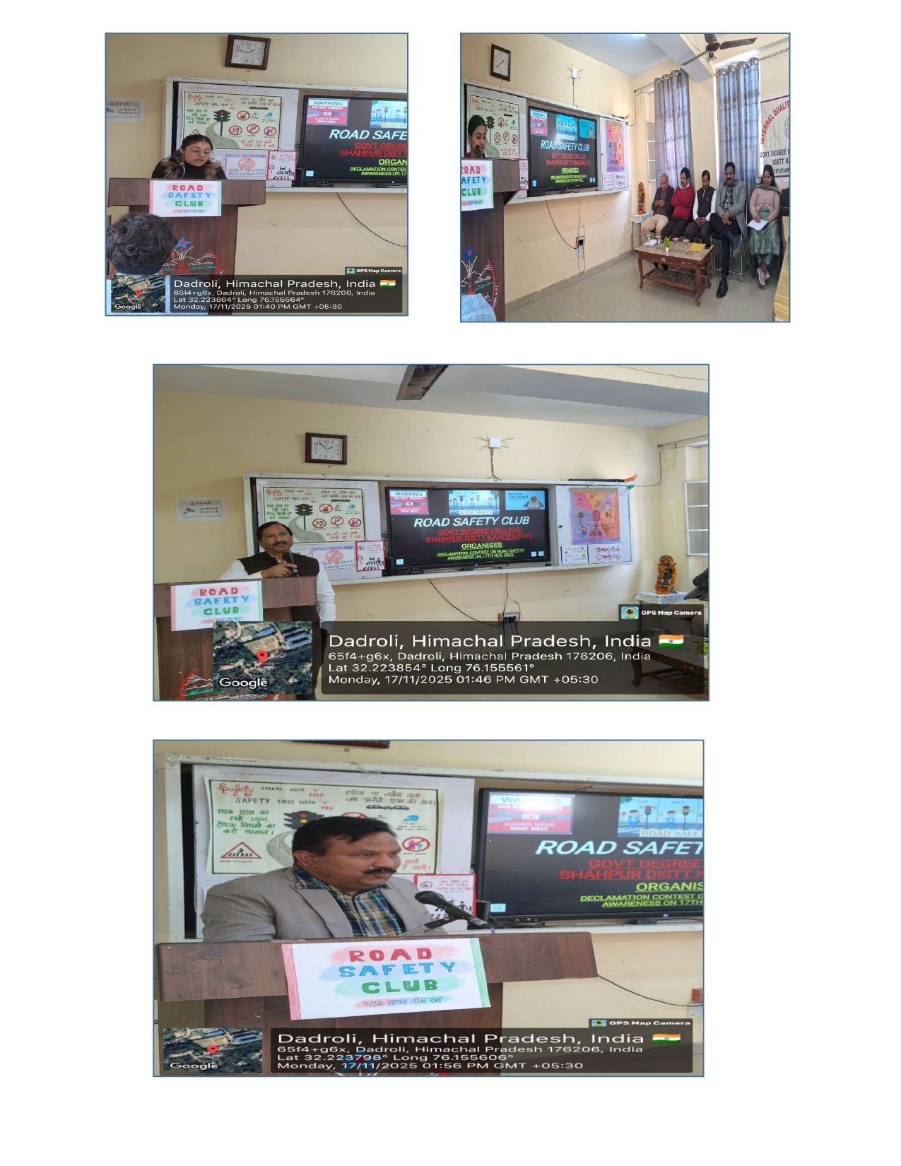 DECLAMATION CONTEST ON ROAD SAFETY AWARENESS ON DATED 17-11-2025
